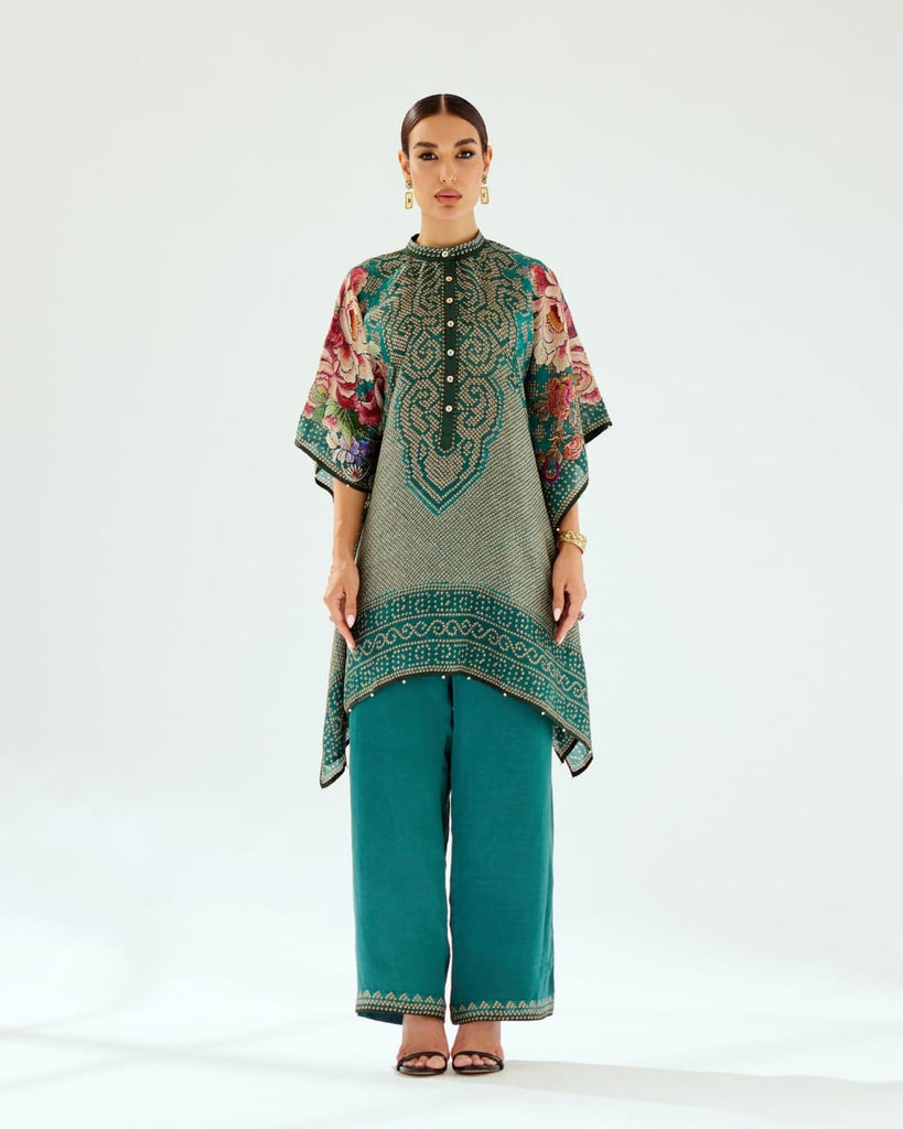 Green Kaftan Set HSC-0010