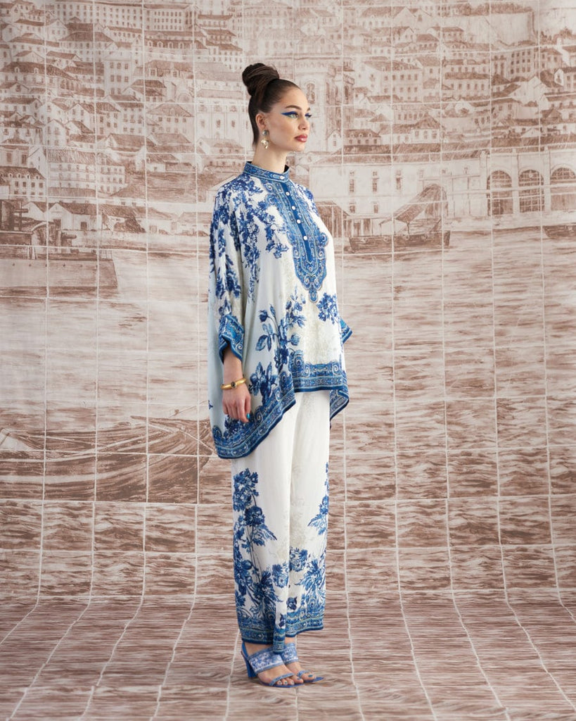 White & Blue Short Set HWB-0007