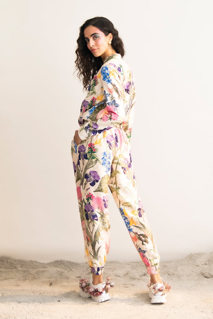 Floral Bomber Jacket Set HCS-0049