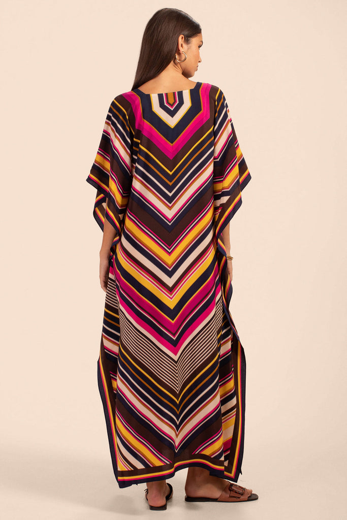 Multi Lines Kaftan HLK-0152