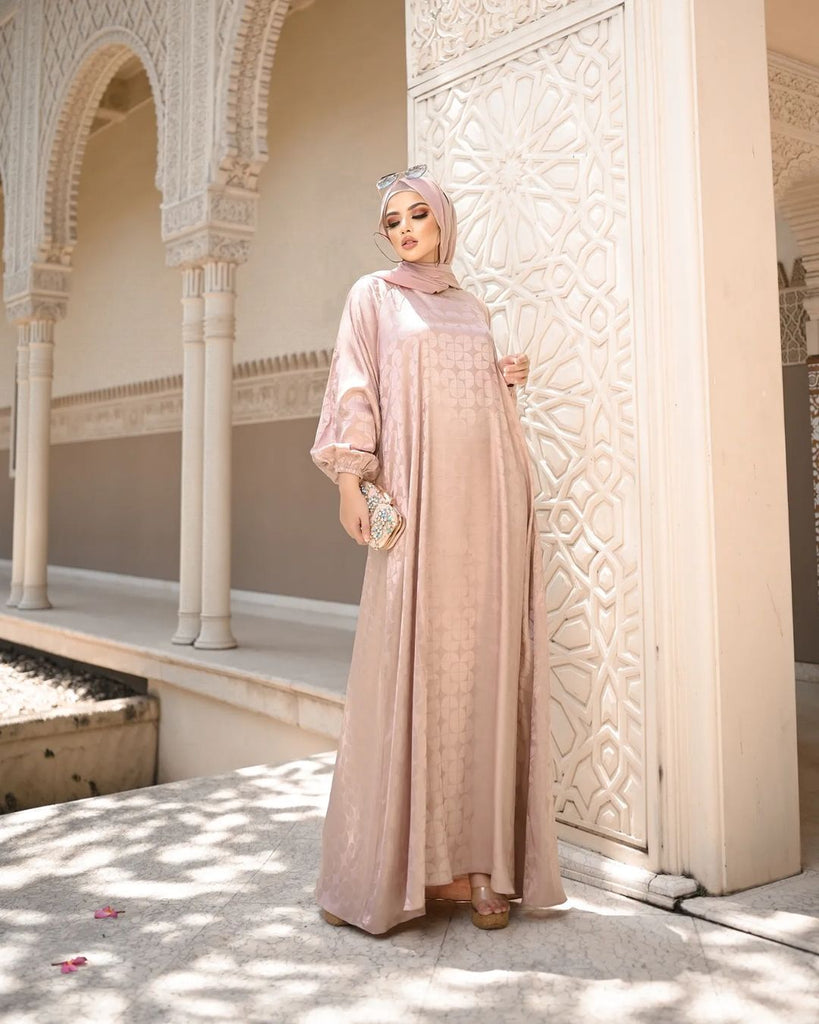 Peach Pink Abaya HAC_0129