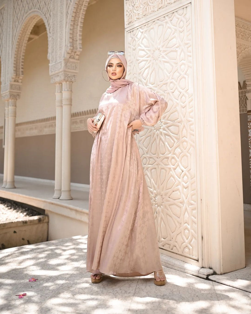 Peach Pink Abaya HAC_0129