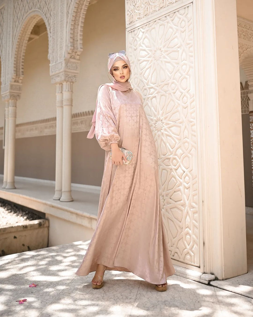 Peach Pink Abaya HAC_0129