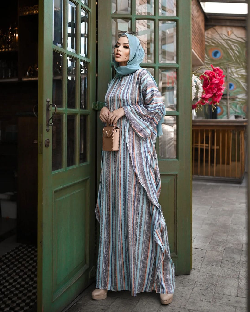 Blue Lines Abaya Kaftan HLK-0075