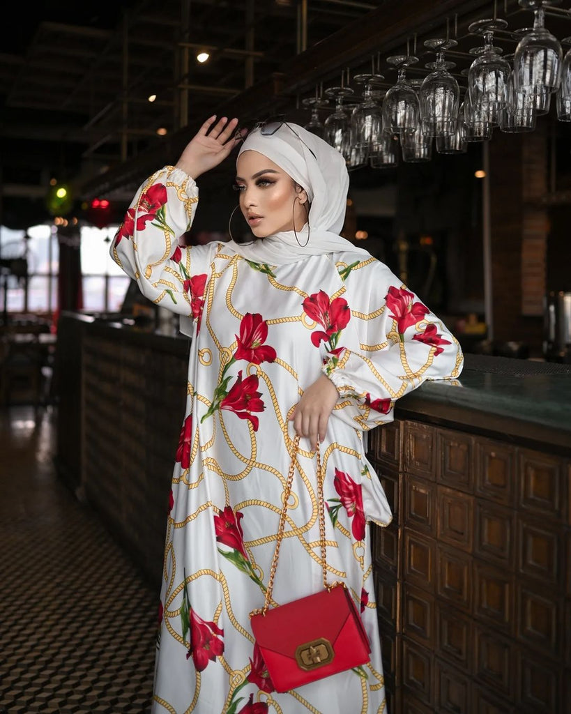 White Chain Abaya HAC_0171