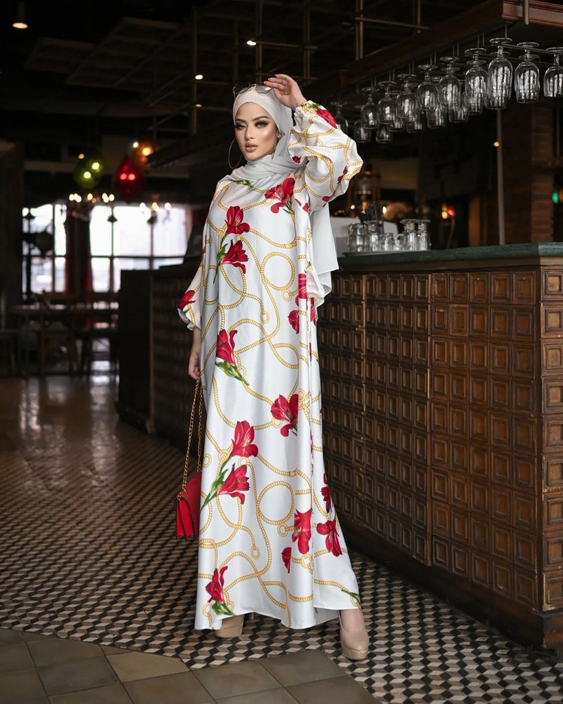 White Chain Abaya HAC_0171