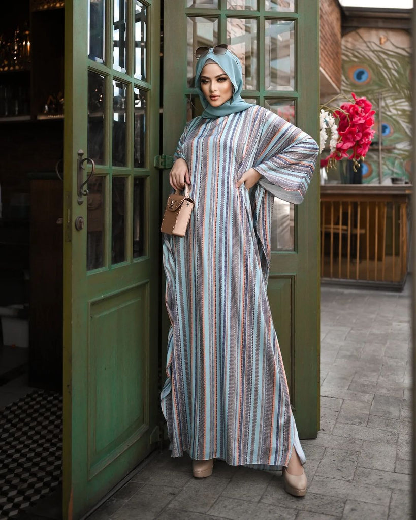 Blue Lines Abaya Kaftan HLK-0075