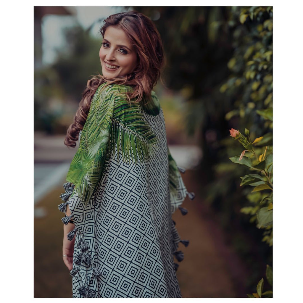 Tropical Leaf Kaftan HLK-0193