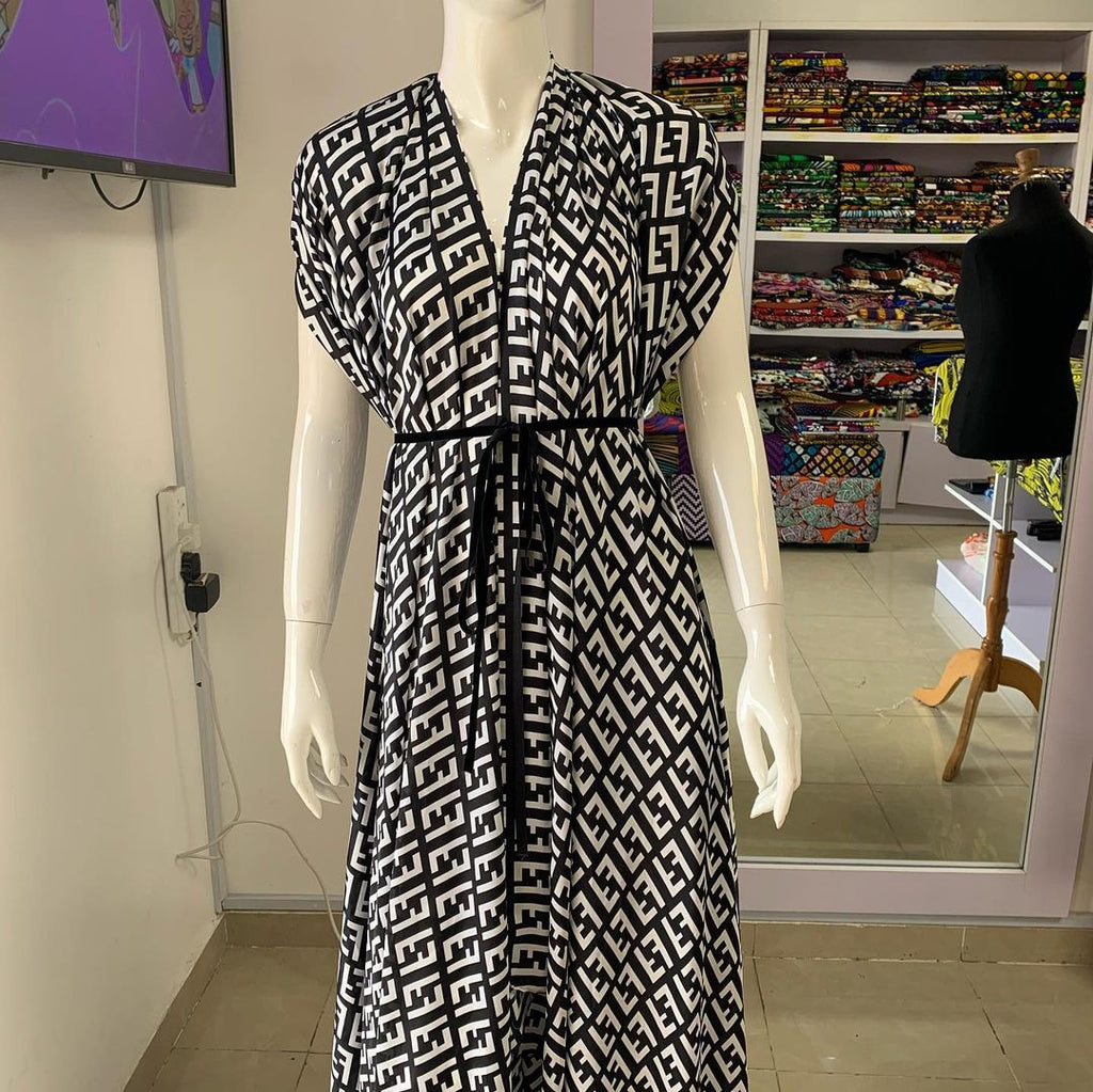 Fendi Cape Silk Kaftan HCC-0005