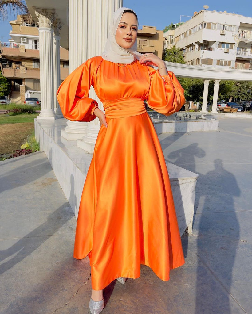 Orange Frock HLF-0021