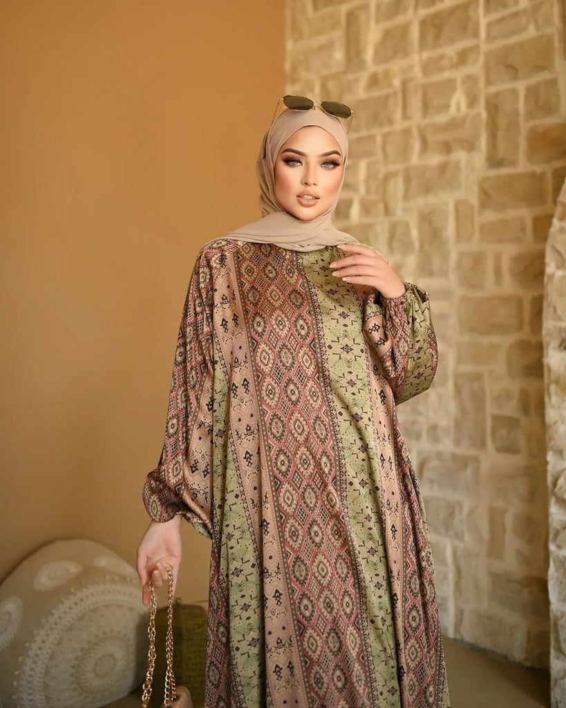 Shades Of Green Abaya HAC_0151