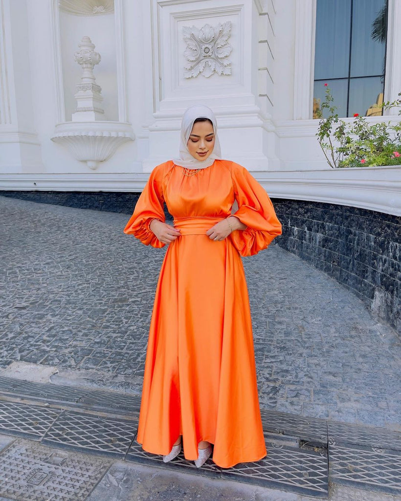 Orange Frock HLF-0021