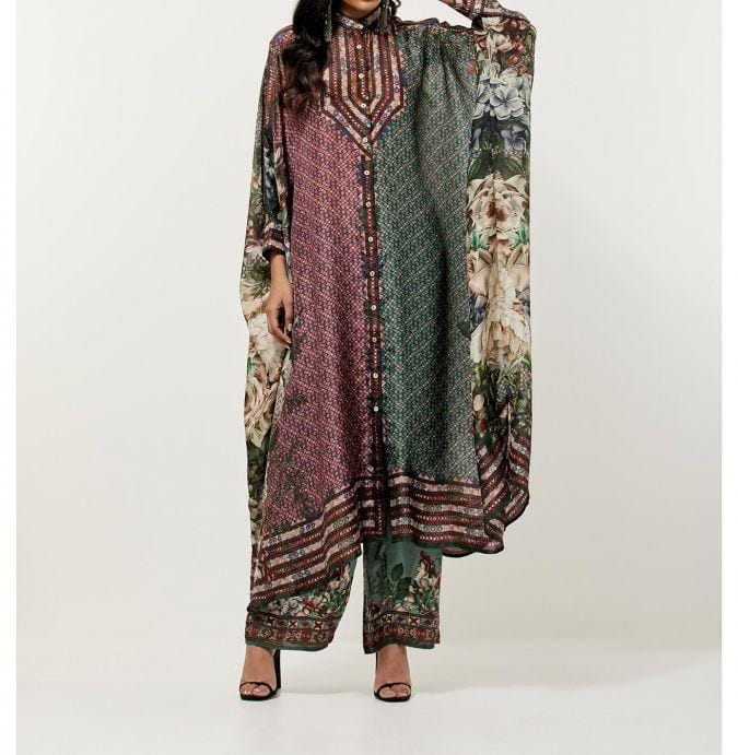 Multi Kaftan Co-Ord Set HMAY-0022