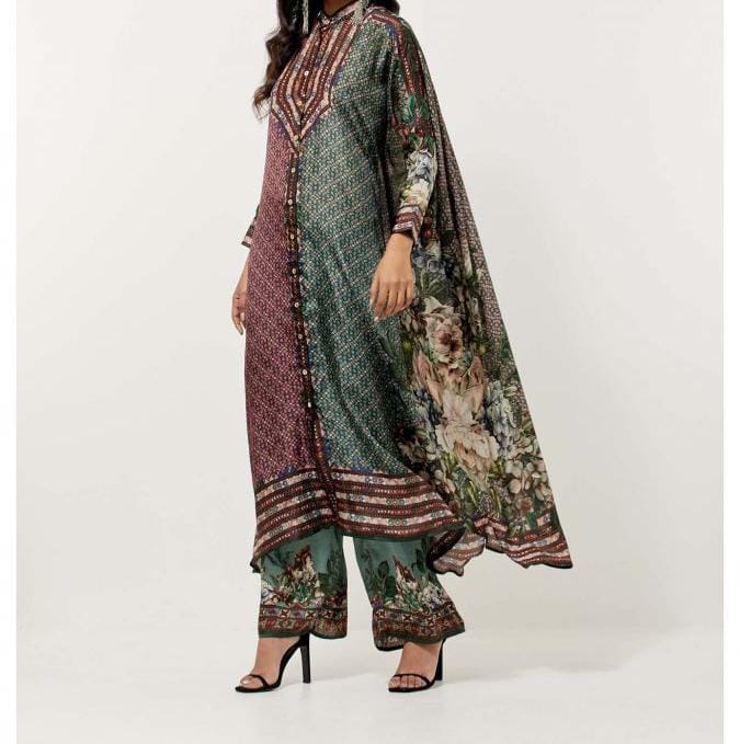Multi Kaftan Co-Ord Set HMAY-0022