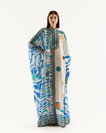 RR French Blue Kaftan HLK-0015