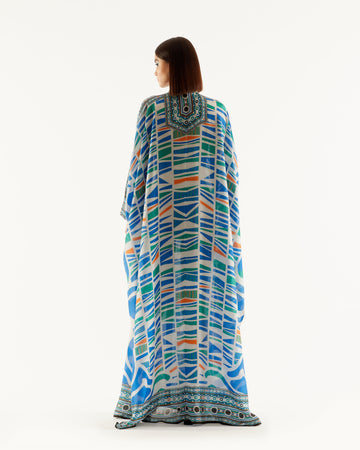 RR French Blue Kaftan HLK-0015