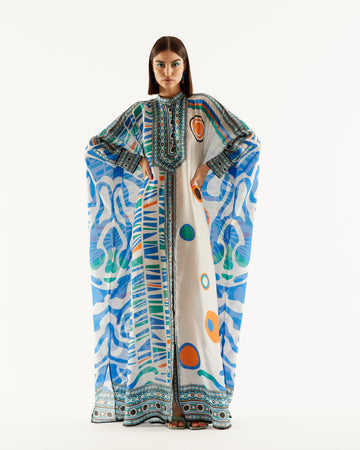 RR French Blue Kaftan HLK-0015
