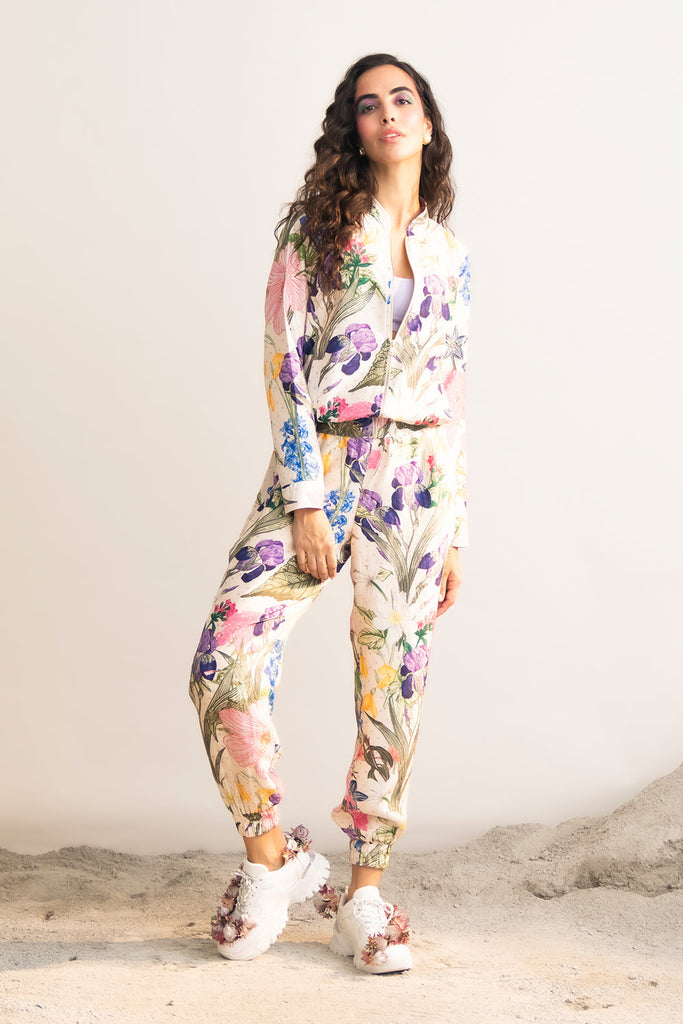 Floral Bomber Jacket Set HCS-0049