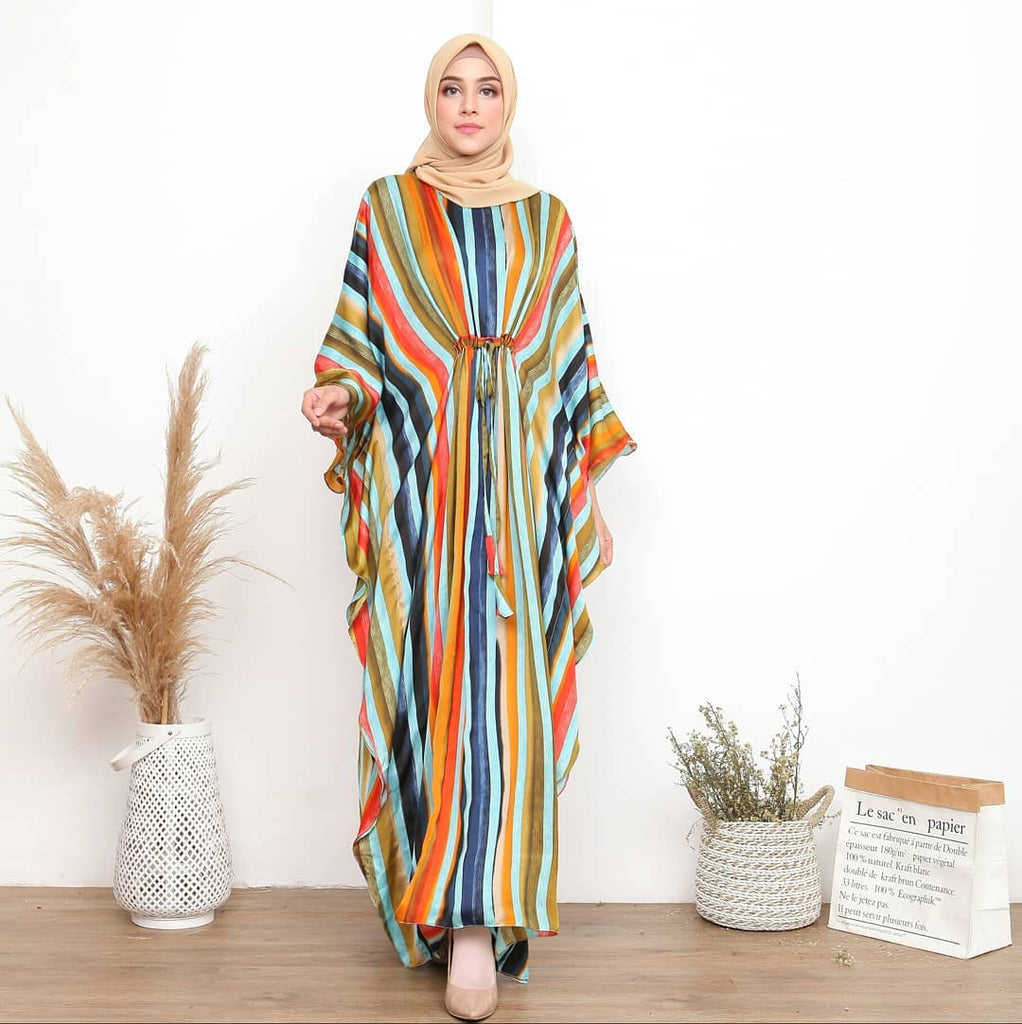 Multi Lines Kaftan HLK-0092