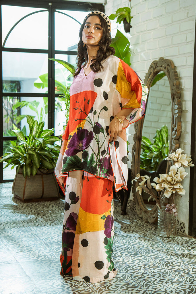 Polka Love Kaftan Set HED-0029