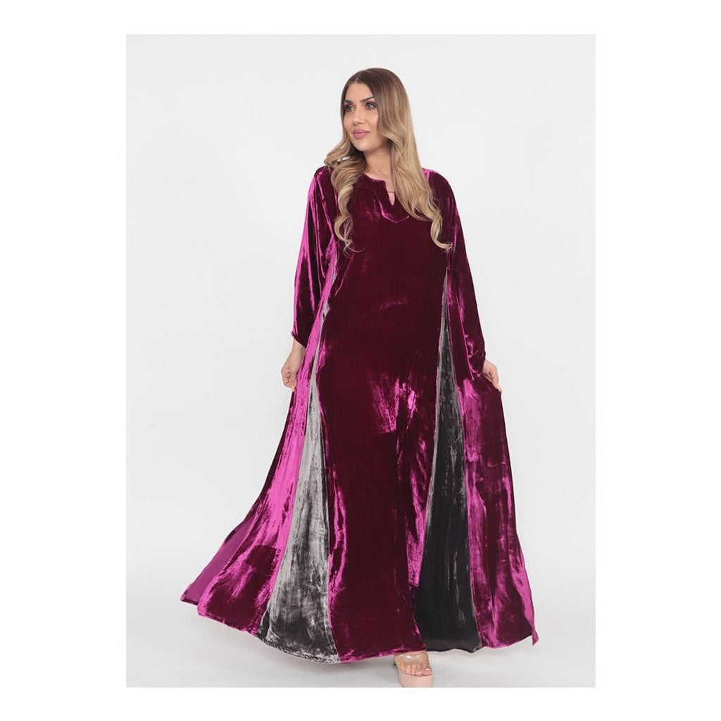 Maroon Velvet Gown HVC-0010