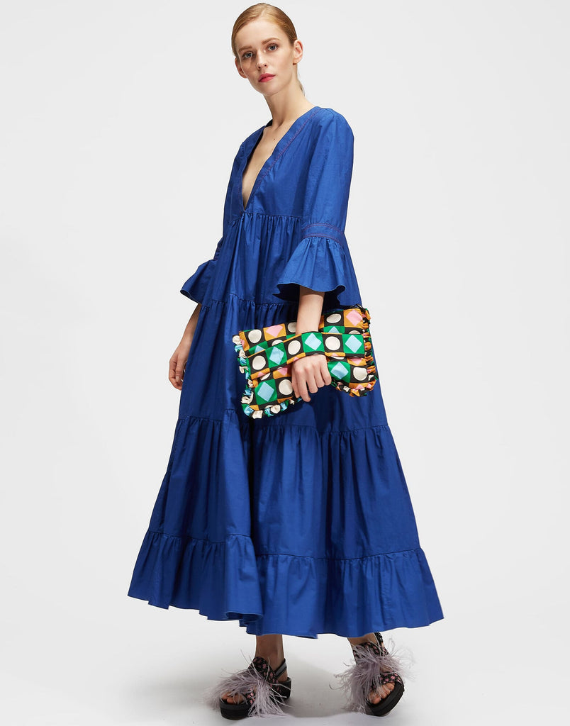 Blue Lawn Dress HLW-0009