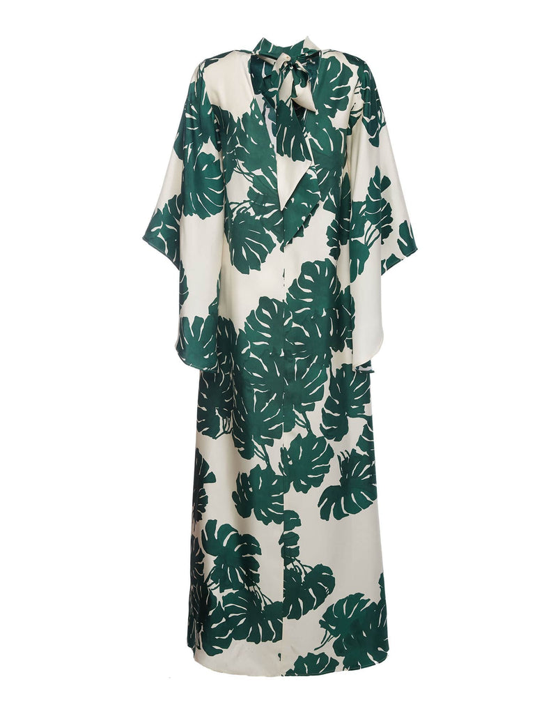 Green Leaf Long Dress HWD-0066