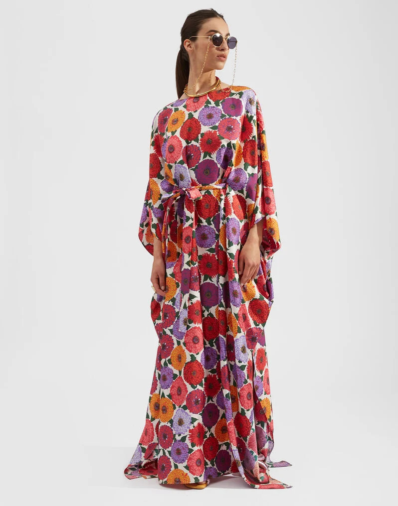 Floral Print Kaftan HLK-0101