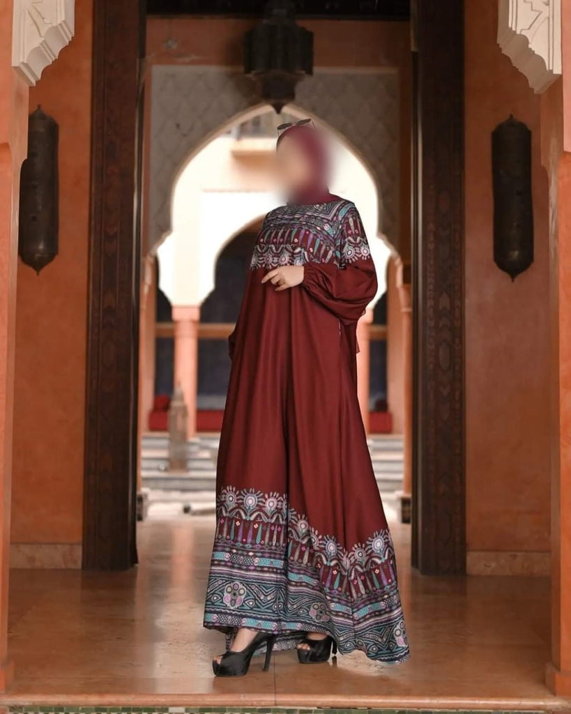 Chennai Maroon Abaya