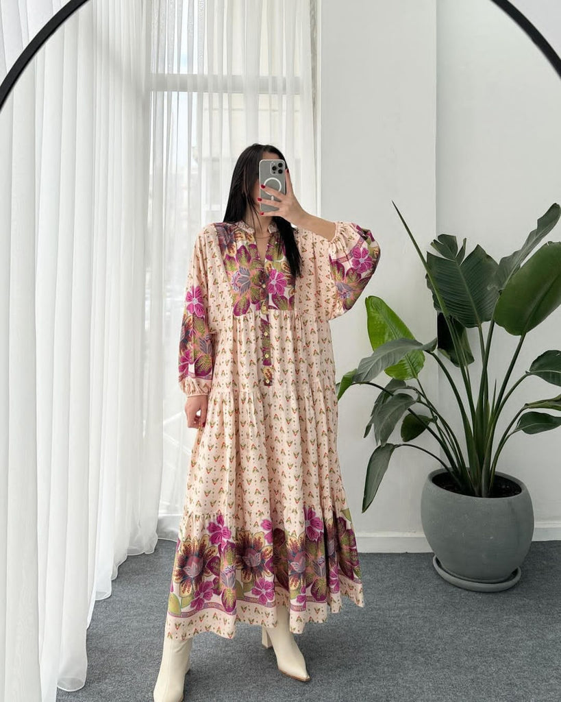 Pink Quzill Long Dress