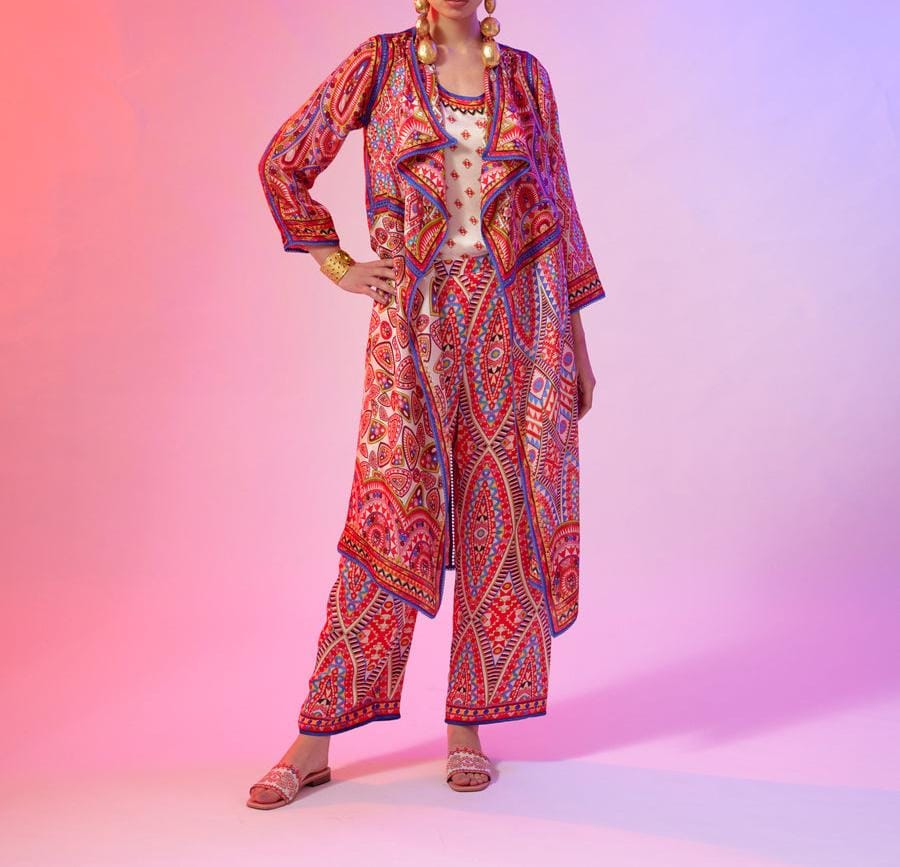 Candy Silk Jacket Set