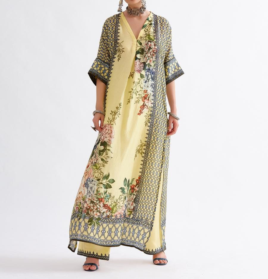 Yellow Kaftan Set