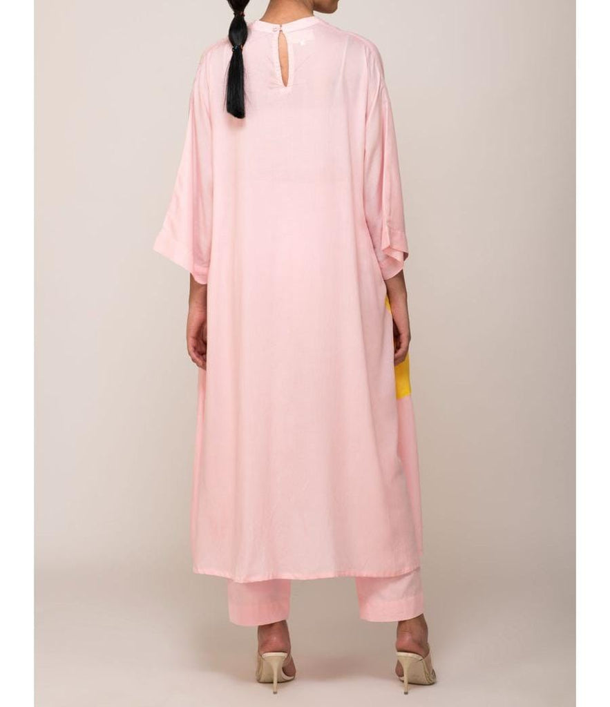 Kumud Kaftan With Iris Pink