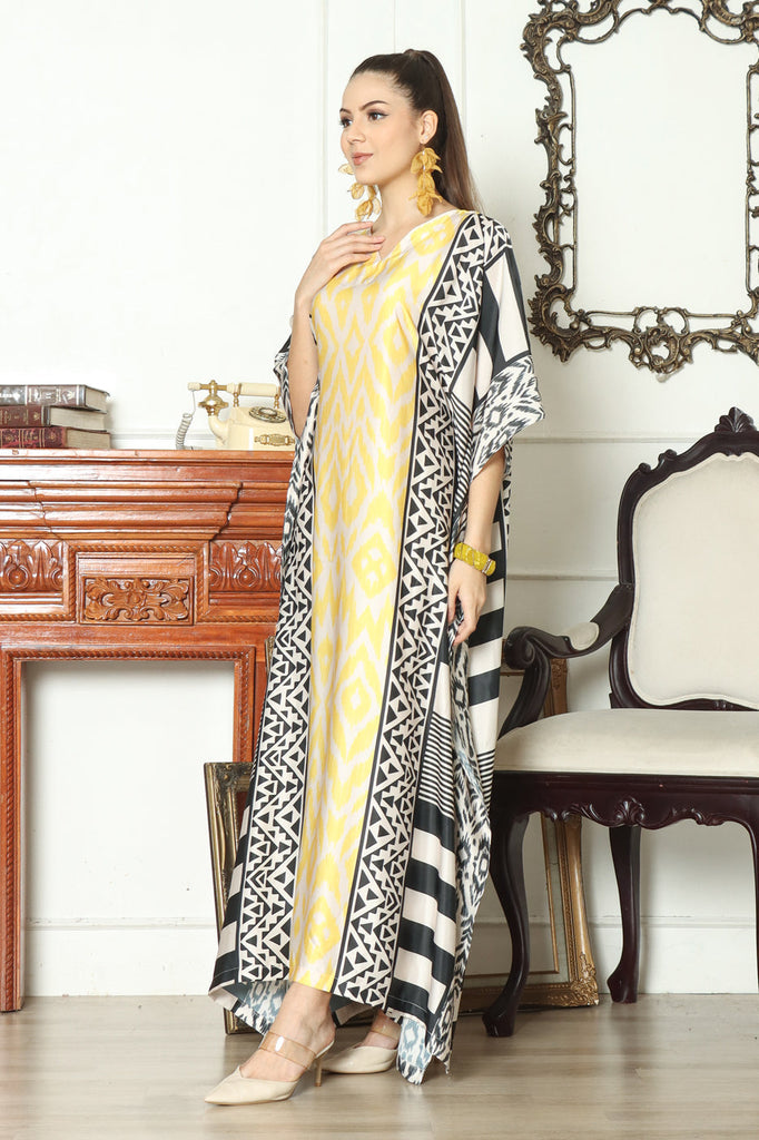 Silk kaftan HLK-0141