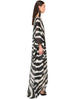 Zebra Print Long Kaftan