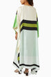 Green & White Kaftan HNK-0025
