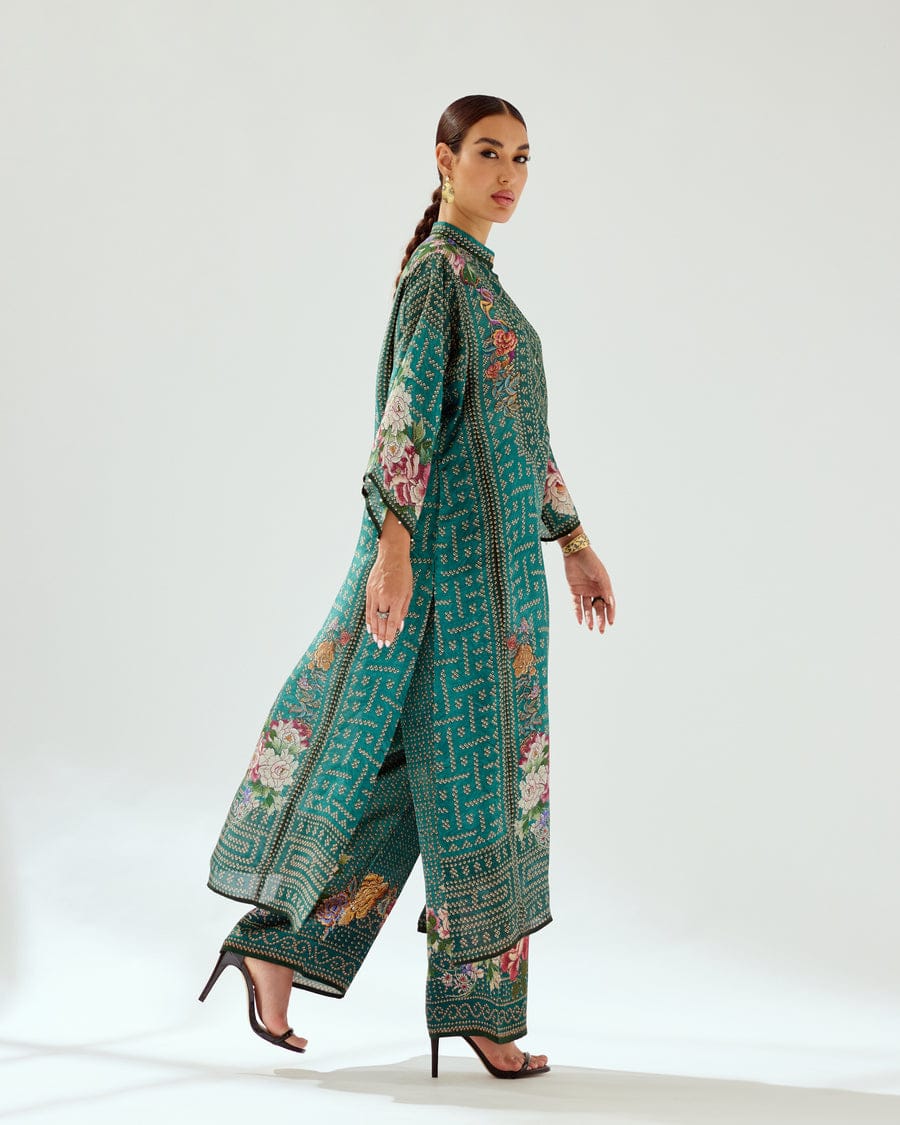 Ghazala Teal Set HSC-0004