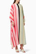Pink Lines Kaftan HNK-0027