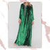 Green Lace Velvet Gown HVC-0011