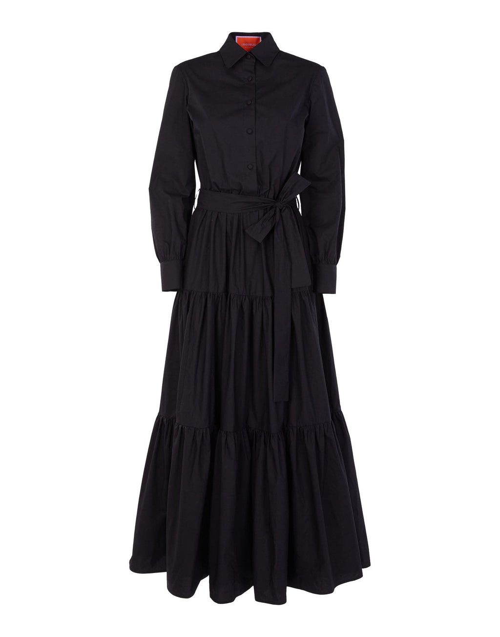 Plain Black Long Dress HLW-0008