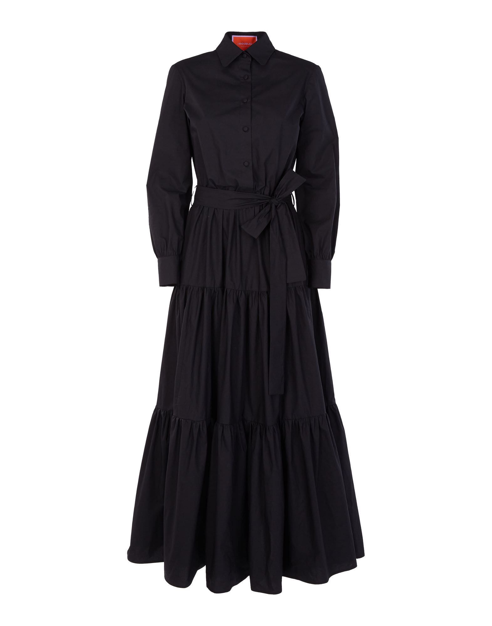 Plain Black Long Dress HLW-0008