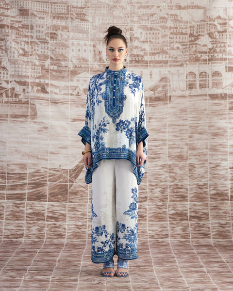 White & Blue Short Set HWB-0007