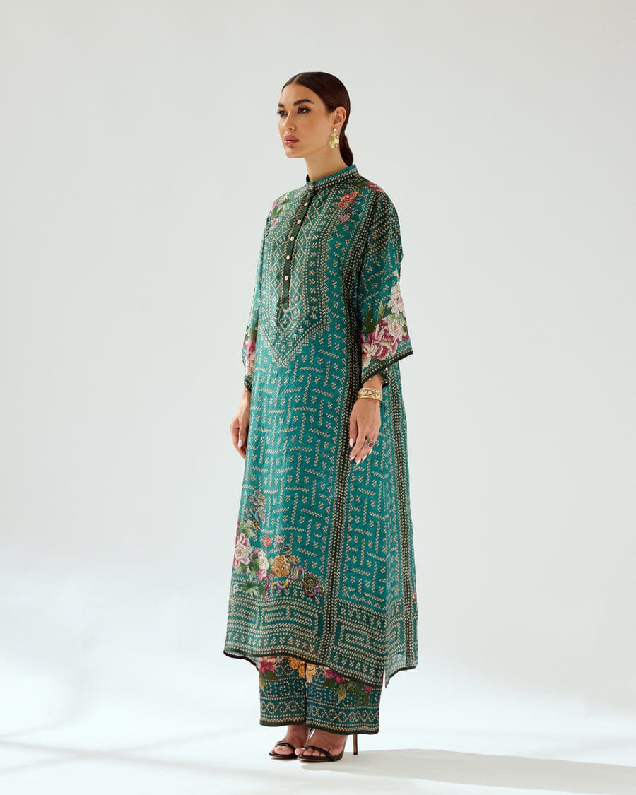 Ghazala Teal Set HSC-0004