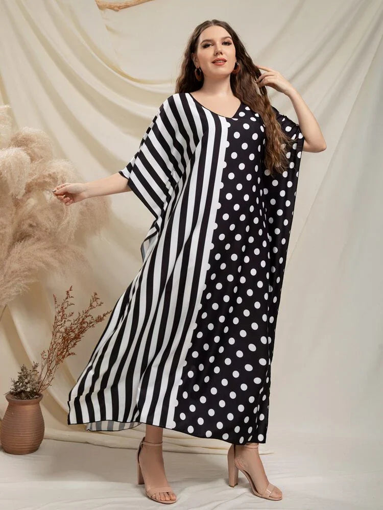 Lines Dots Kaftan HLK-0083