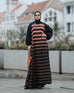 Peach Lines Abaya HAC_0128