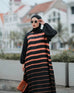 Peach Lines Abaya HAC_0128