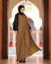 Mustard Houndstooth Abaya HAC_0126