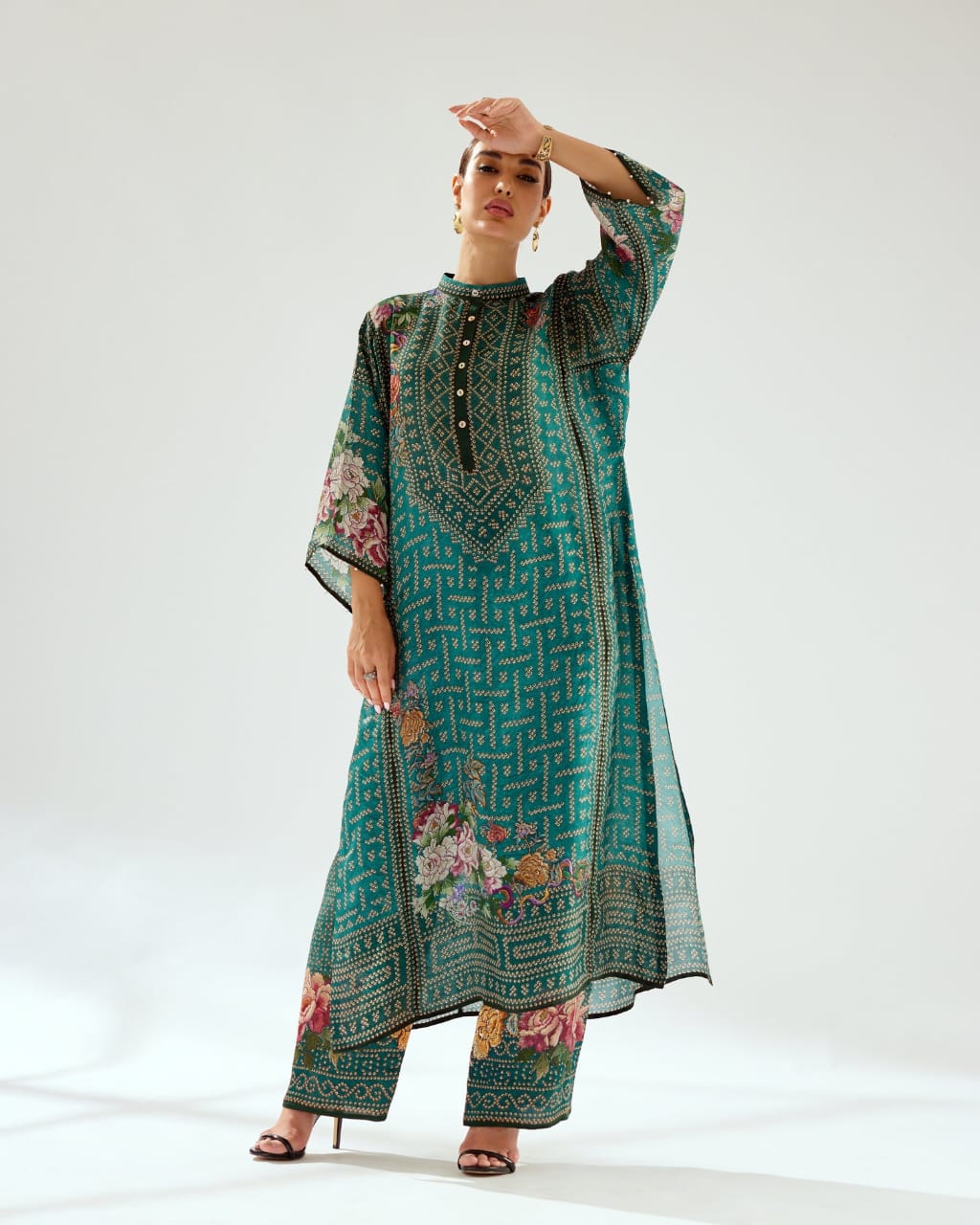 Ghazala Teal Set HSC-0004