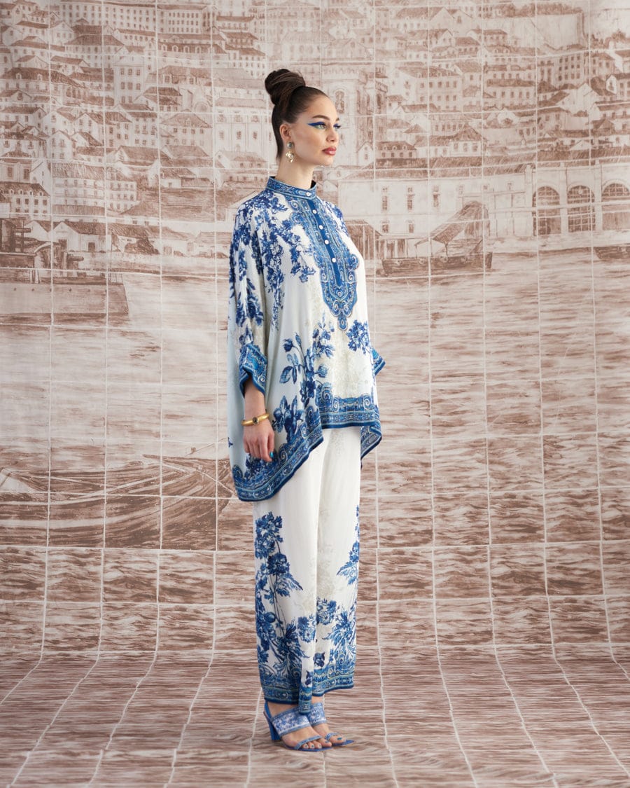 White & Blue Short Set HWB-0007