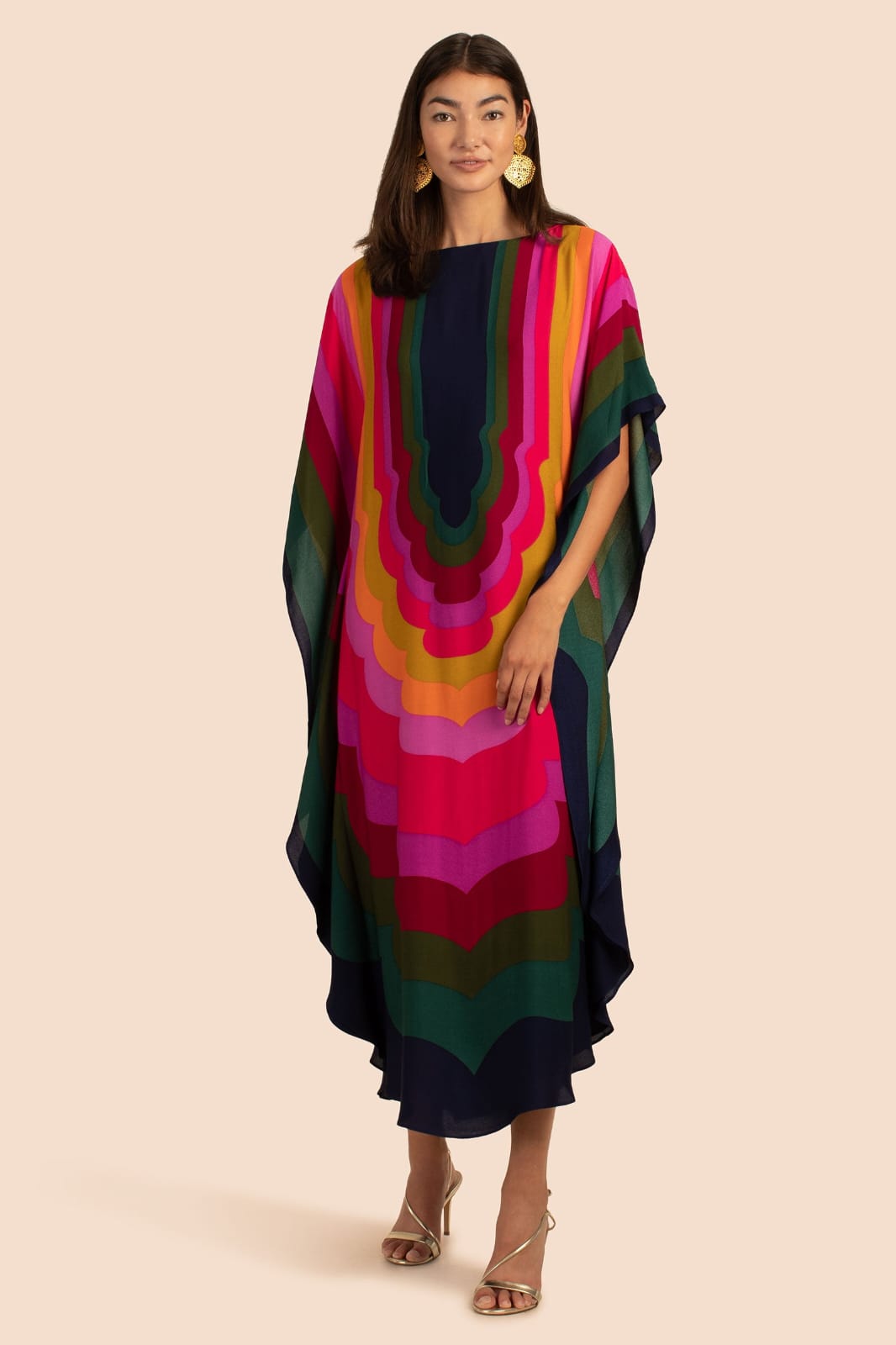 Multi shaded Kaftan HNK-0011